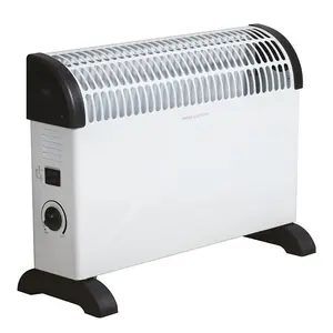 Daewoo Portable Convector Heater Thermostat 3 Heat Settings 750W to 2000W Portable Bedroom Office Kitchen