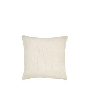 Chenille Cable Cushion 450x450mm Cream