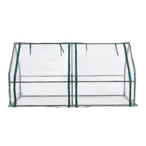 Green Waterproof Cover Metal Hobby Greenhouse