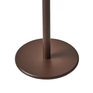 Wireless Metal LED Table Lamp Brown FRANCOLI