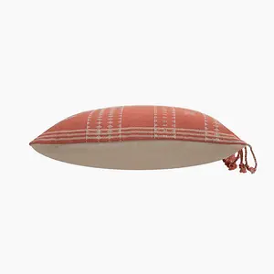 Siyali Long Cushion - Cotton - L35 x W55 x H1 cm - Coral