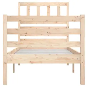 Berkfield Bed Frame Solid Wood 90x200 cm