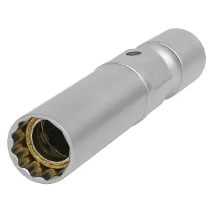 Sealey Spark Plug Socket with Universal Joint 14mm 3/8"Sq Drive 12-Point AK6569