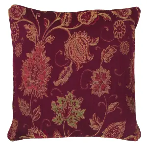 Paoletti Zurich Floral Jacquard Feather Rich Cushion