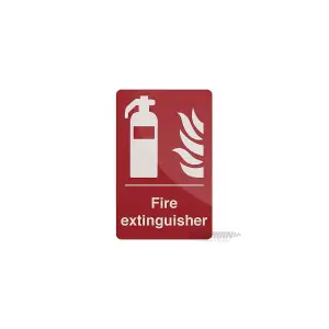 Fire Extinguisher Sign - 200 x 300mm Self-Adhesive