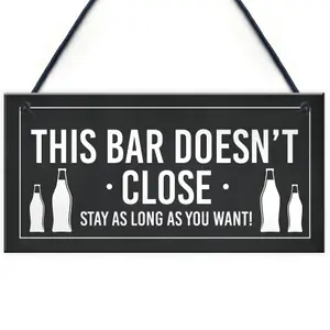 Funny Man Cave Bar Sign Hanging Garage Pub Garden Plaque  Gift