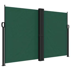 Berkfield Retractable Side Awning Dark Green 160x600 cm