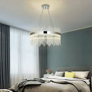 Anupama 1 - Light Unique LED Chandelier Chrome / 116.8cm H x 60cm W x 60cm D