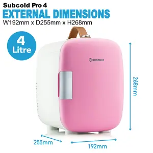 Subcold Pro 4L Mini Fridge Pink