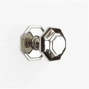 Castelion Small Nickel Octagonal Centre Door Knob