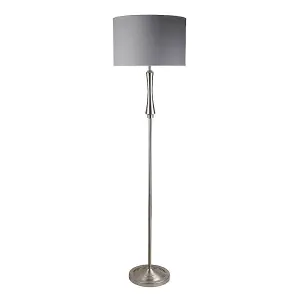 Lomond Floor Lamp Satin Nickel