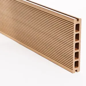 5M Teak Composite Decking , 148 X 25MM, Pack of 4