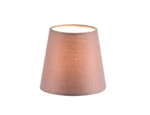 GoodHome Lokombi Taupe Fabric dyed Light shade (D)10cm