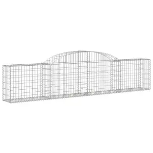 Berkfield Arched Gabion Baskets 10 pcs 300x30x60/80 cm Galvanised Iron