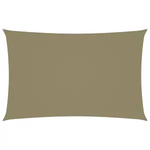 Berkfield Sunshade Sail Oxford Fabric Rectangular 2x5 m Beige