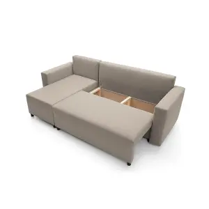 Oslo Reversible Corner Sofa Bed in Sand