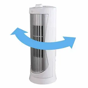 Igenix DF0020WH Mini Tower Fan, Oscillating, 12 Inch, White