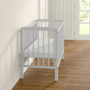 Sydney Cot with Mattress White