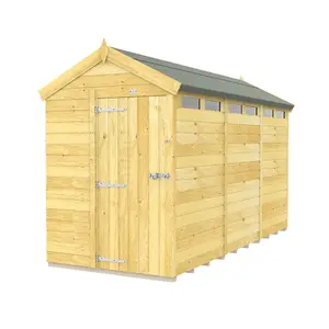 DIY Sheds 5x12 Apex Security Shed - Single Door