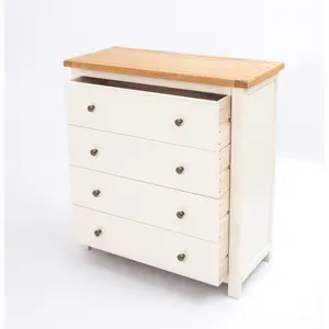 Maggiori 4 Drawer Chest of Drawers Brass Knob