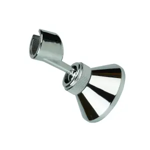 Modern Bathroom Shower Handset Holder Wall Bracket Adjustable Chrome