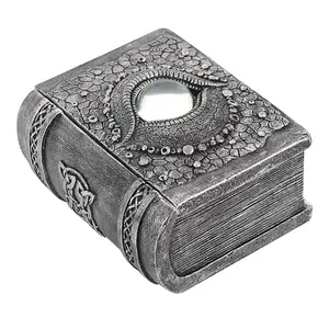 Something Different Dragon Eye Resin Book Storage Box Grey (One Size)