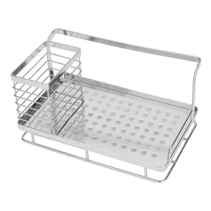 Stainless Steel Sink Organizer with Drain Tray