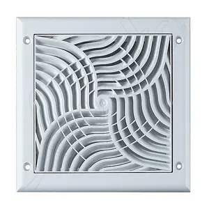 Awenta 150x150mm 125mm Duct Wall Ventilation Grille Cover with Anti Insects Net