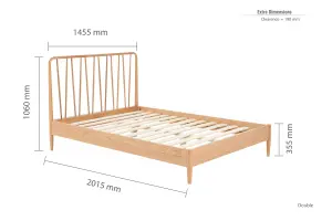 Birlea Jesper Double Bed Frame in Oak