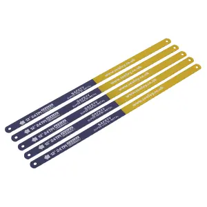 Sealey Hacksaw Blade 300mm HSS Flexible Bi-Metal 24 TPI Pack of 5 Pieces HSB0524