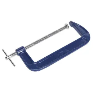 Sealey G-Clamp 250mm Forged Body With Smooth Acting Threaded Clamp AK6010