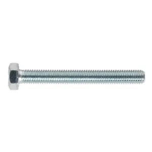 Sealey HT Setscrew M8 x 70mm 8.8 Zinc Plated DIN 933 - Pack of 25 Pieces SS870