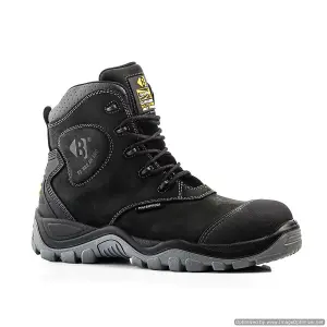 Buckbootz BSH012 Bang Guardz Waterproof Safety Work Boots Black (Sizes 6-13)