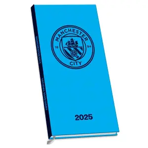 Manchester City FC 2025 Slim Diary Sky Blue/White (One Size)