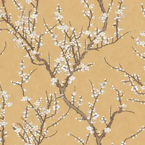 Galerie Spring Blossom Yellow Wallpaper