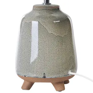 Ceramic Table Lamp Grey FAJARDO