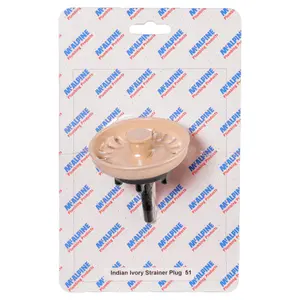 McAlpine CARD-51 Indian Ivory Strainer Plug - BSKTOP-ASII