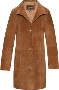 House Of Bruar Ladies Long Suede Jacket