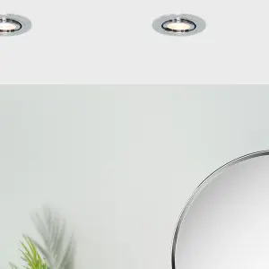 Litecraft 5 Pack Chrome 1 Lamp Modern Bathroom Downlights