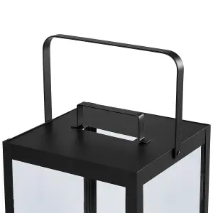 Beliani Modern Lantern LEPAR Metal Black