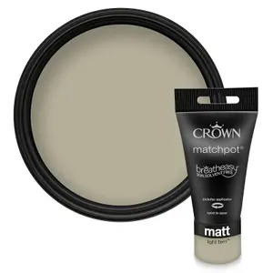 Crown Walls & Ceilings Matt Emulsion Paint Light Fern - 40ml