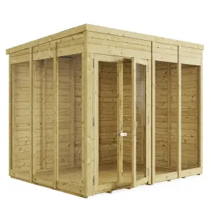 BillyOh Switch Pent Tongue and Groove Summerhouse - 8x6 - 11mm Thickness