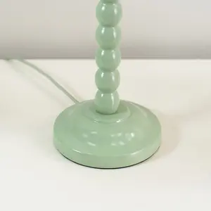 Wood Table Lamp Green