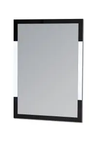 Showerdrape Hampstead Rectangular Wall Mounted Black Framed Bathroom Mirror 70 x 50cm