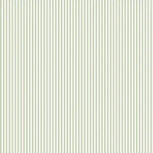 Galerie Miniatures 2 Green White Ticking Stripe Smooth Wallpaper