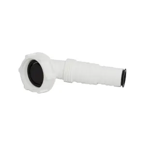 FloPlast White Compression Dishwasher & washing machine Nozzle (Dia)40mm