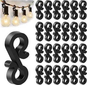 120Pcs Christmas Outdoor Light Clips, Light Clips Gutter Hooks, Outdoor Light Hooks S Clips Hooks For Outdoor Lights Gutter Clips, Light Hooks For