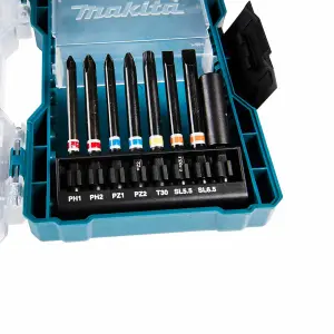 Makita E-07076 32 PC Black Colour Coded Screwdriver Drill Bit Set Clear Case