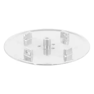 SPARES2GO 110mm Luxury Plug Cover for Shower Trap with 90mm Tray (Matt White)