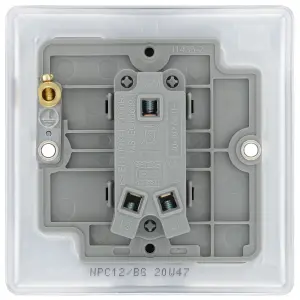 BG 16A 2 way 1 gang Light switch Gloss Chrome effect